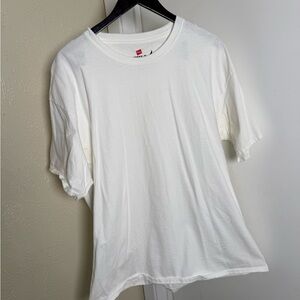 Hanes Beefy-T White T-Shirt